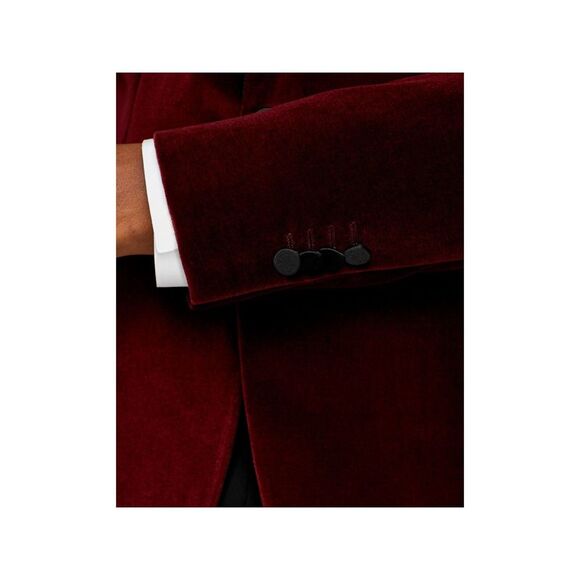 HUGO Mens Maroon Single Breasted, Blazer Jacket 38 SHORT - Picture 4 of 4